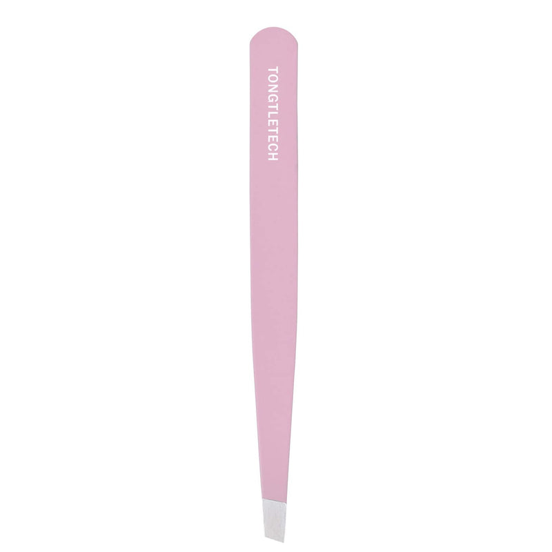 Slant Tweezers – Precision Slant-Tip Pink Eyebrow Tweezer Stainless Steel Facial Hair Plucking for Men and Women - BeesActive Australia