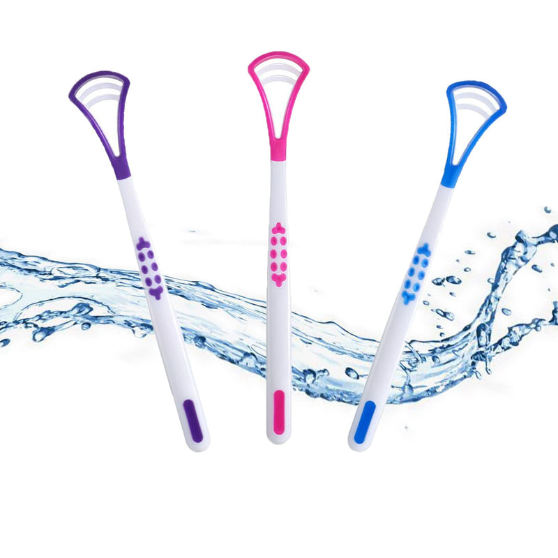 Tongue Scraper,Tongue Brush,Soft & Gentle Silicone Head,Tongue Brushes Helps Keep Breath Fresh,Safe and Convenient, Promote Oral(3 Pcs) - BeesActive Australia