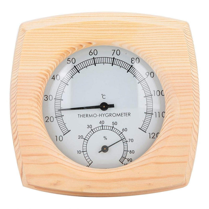 Greensen Sauna Thermometer Metal Dial Digital Sauna Thermometer and Hydrometer Thermometer Hygrometer Hygro-thermometer Sauna Room Accessory - BeesActive Australia