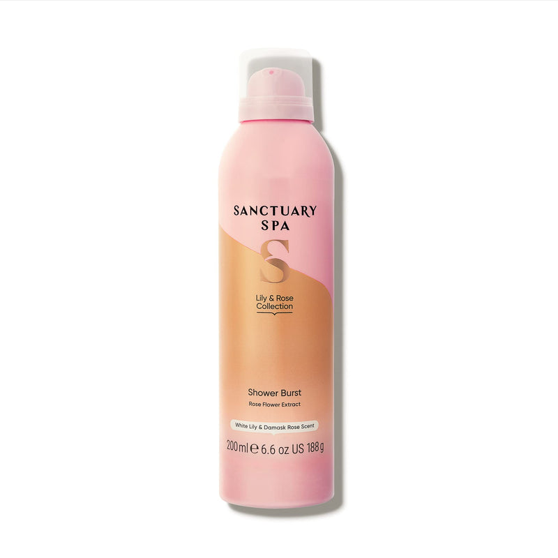 Sanctuary Spa Lily & Rose Shower Burst, No Mineral Oil, Cruelty Free and Vegan Shower Foam, 200ml New Version - BeesActive Australia