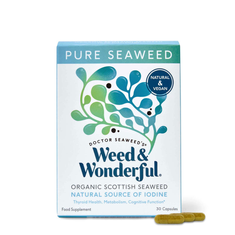Doctor Seaweed's Weed & Wonderful | Pure Seaweed Capsules | 1 Months Supply | 100% Organic Scottish Seaweed 1 Month Supply - BeesActive Australia