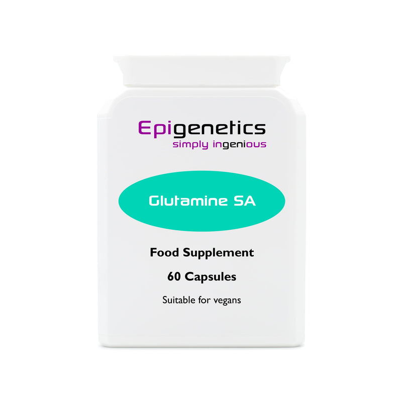 Glutamine SA | 500mg L-Glutamine + Natural Succinic Acid Antioxidant | 60 Vegan Friendly Capsules UK Made | 1 Capsule Daily (2 Month Supply) - BeesActive Australia