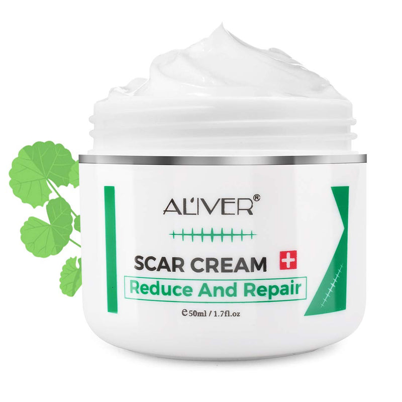 Scar Removal Cream 50G Scar Cream for Old New Scars Stretch Mark Removal Acne Spots and Burns Repair, Face Skin Repair Cream for Men & Women - BeesActive Australia