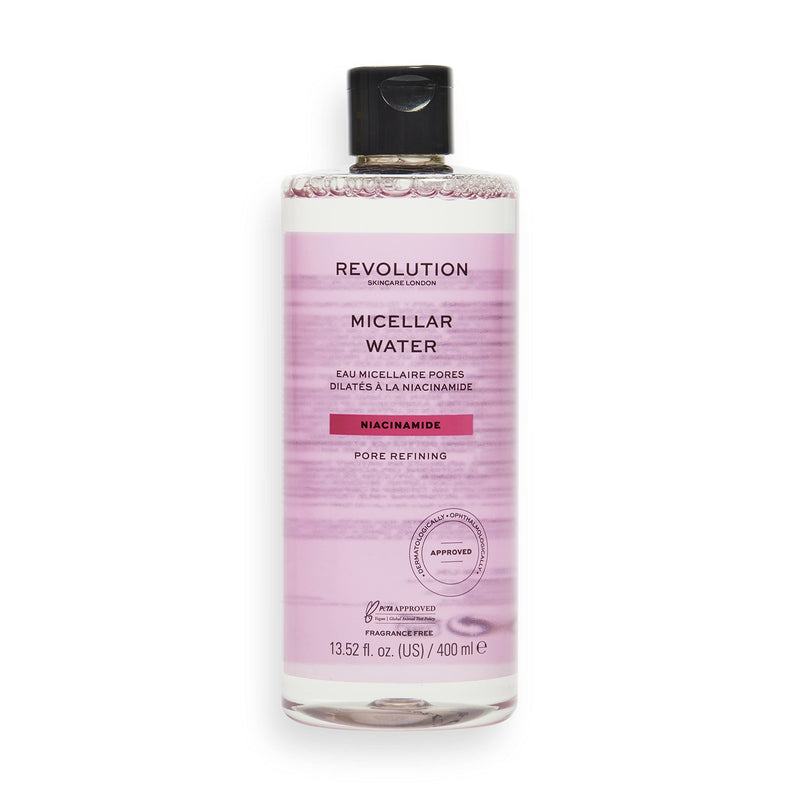 Revolution Skincare London, Niacinamide Pore Refining, Micellar Water, Makeup Remover, 400ml - BeesActive Australia