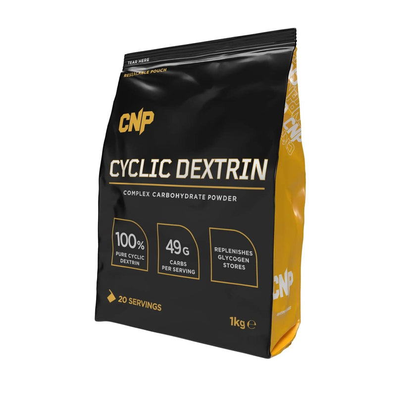CNP Cyclic Dextrin, Complex Carbohydrate Powder, Replenishes Glycogen Stores, 49g Carbs, 20 Servings, 1kg Pouch, Unflavoured - BeesActive Australia