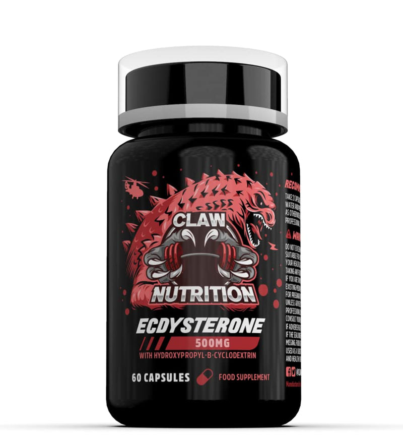 Claw Nutrition Ecdysterone Pro 500MG Complexed with Hydroxypropyl-β-Cyclodextrin for Enhanced Bioavailability - BeesActive Australia