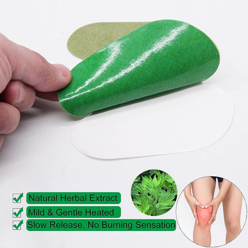 MQ Knee Pain Relief Patch, 24PCS Large Knee Patches Pain Relief Plaster Promote Blood Circulation Heat Patches, Arthritis Pain Relief Patches Pain Relieving for Neck/Knee/Muscles Joints Pain Knee-24pcs - BeesActive Australia