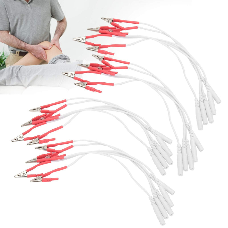 20pcs / Bag Clip Electrode Lead Wires Cable, TENS Wires for TENS Unit Physiotherapy Machine - BeesActive Australia
