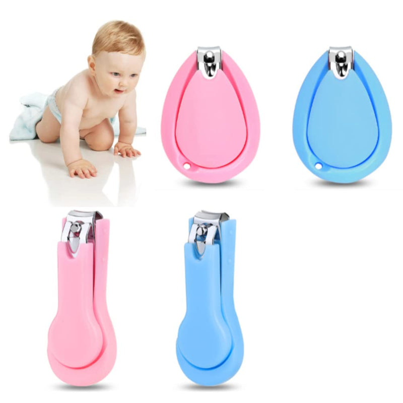 4 Pcs Baby Nail Clipper Safety Nail Cutter Mini Nail Trimmer for Newborns Toddlers - BeesActive Australia