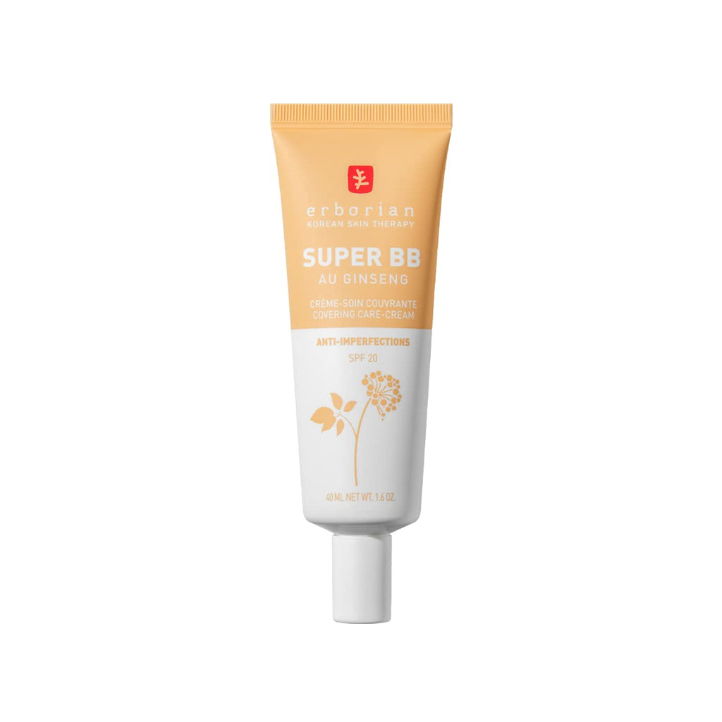 Erborian - Super BB Cream with Ginseng - Full coverage BB cream for acne prone skin - Erborian Korean Skincare Nude 40 ml - BeesActive Australia