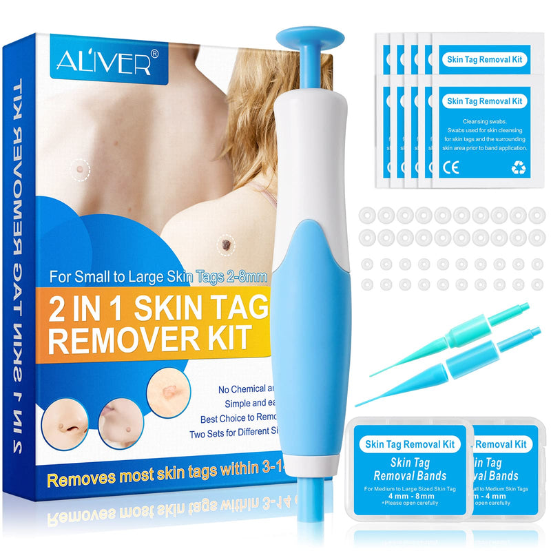 Skin Tag Remover,Auto Skin Tags 2-in-1 Removal Kit, Painless and Safe for All Body Parts,for Small to Large Sized(2mm to 8mm) - BeesActive Australia