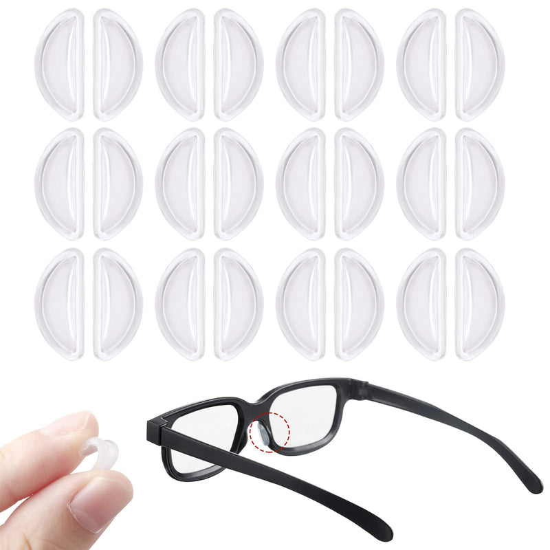 12 Pairs Glasses Nose Pads Silicone Nose Pads for Glasses Glasses Nose Grips Nose Support for Glasses Anti-Slip & Adhesive for Eyeglasses Sunglasses - BeesActive Australia