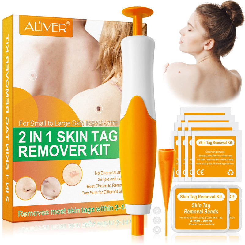 Skin Tag Remover Kit,2 in 1Skin Tag Removal, Skin Tag Removal Pen Face Care Mole Wart Tool Patches,Fast Effective & Safe Painless - BeesActive Australia