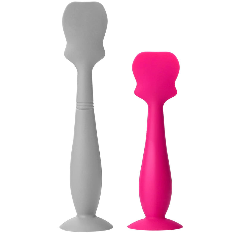 Nappy Rash Cream Applicator Medical Grade Baby Bottom Brush Silicone Facial Cream Spatulas for Newborn Baby Facial Cosmetic 2PCS - BeesActive Australia