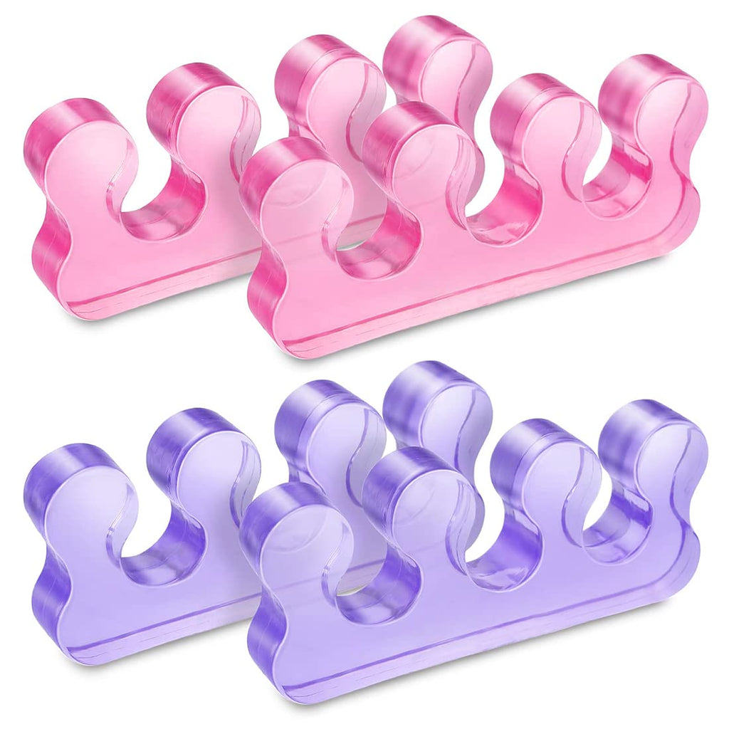2 Pairs Gel Toe Spacer Toe Stretch Divider Spacer For Men And Women, Toe Relax, Pedicure, Bunion Relief, Quick Toe Pain Relief After Exercise - BeesActive Australia