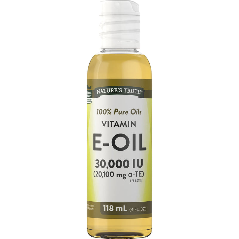 Vitamin E Oil Liquid Drops 30000 iu | 100% Pure Oils | Vegan & Vegetarian Supplement | by Nature's Truth - BeesActive Australia