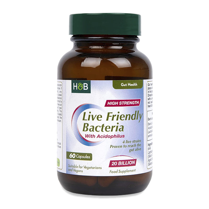 Holland and Barrett Holland & Barrett Live Friendly Bacteria 20 Billion 60 Capsules - BeesActive Australia